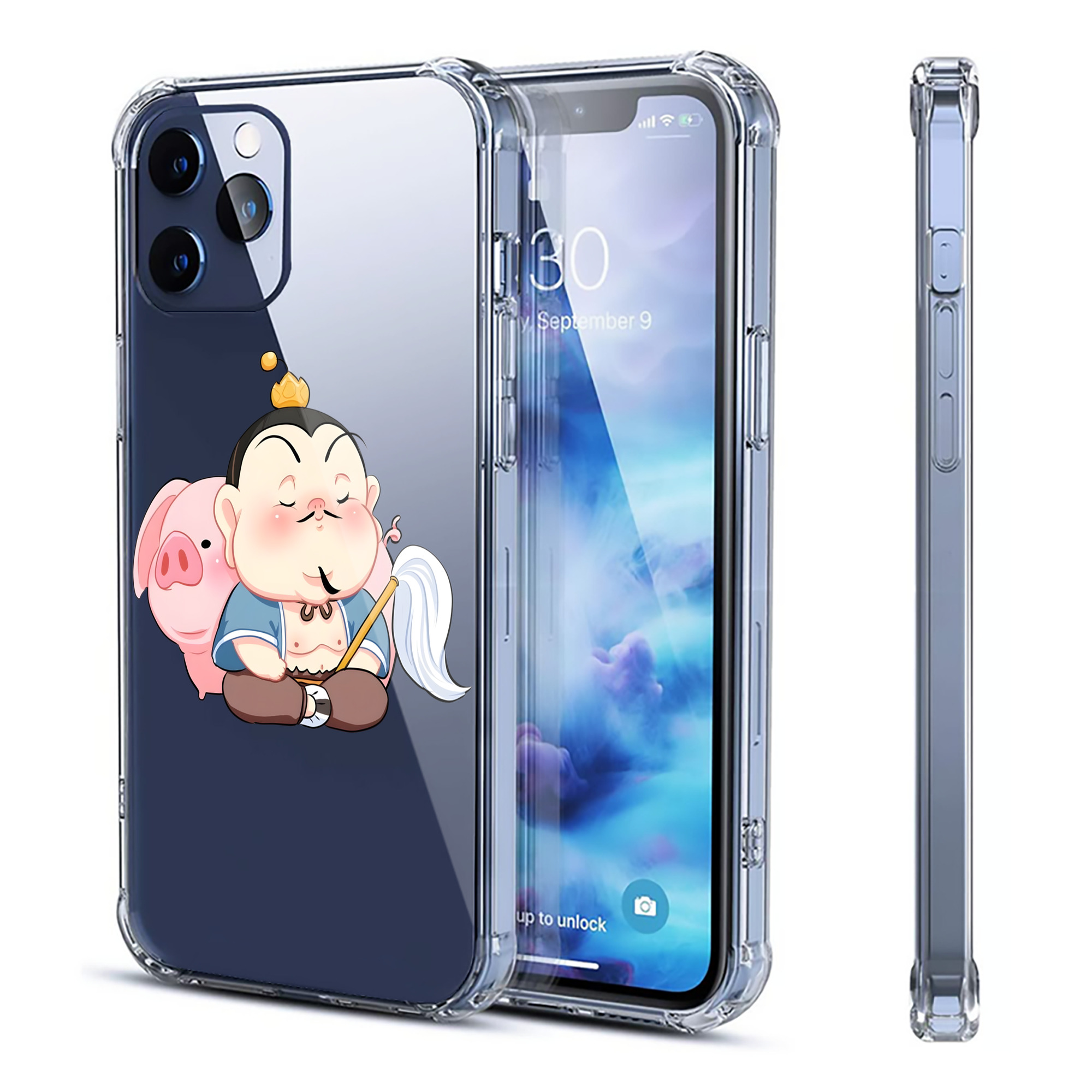 （画像用） Ne Zha 2 ナタ 魔童の大暴れ 【iPhone 12シリーズ対応】透明スマホケース（クリアソフトケース）